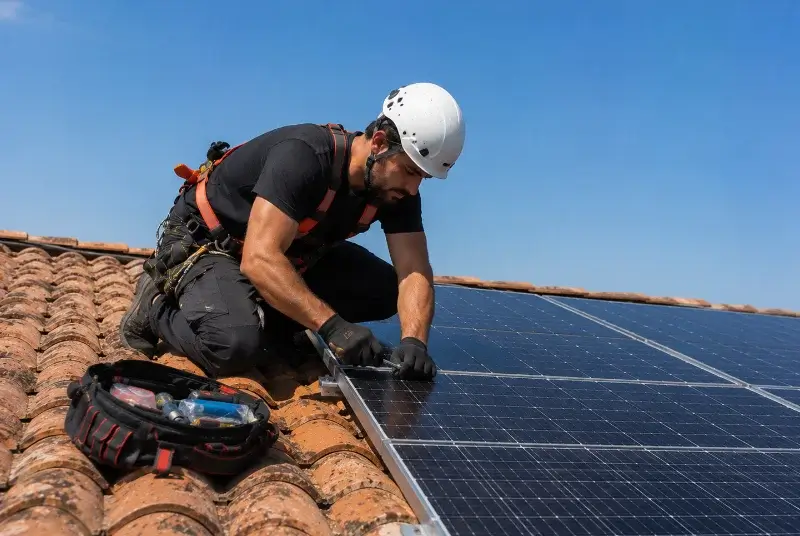 Maintenance et monitoring de panneaux solaires aux Landes-Genusson