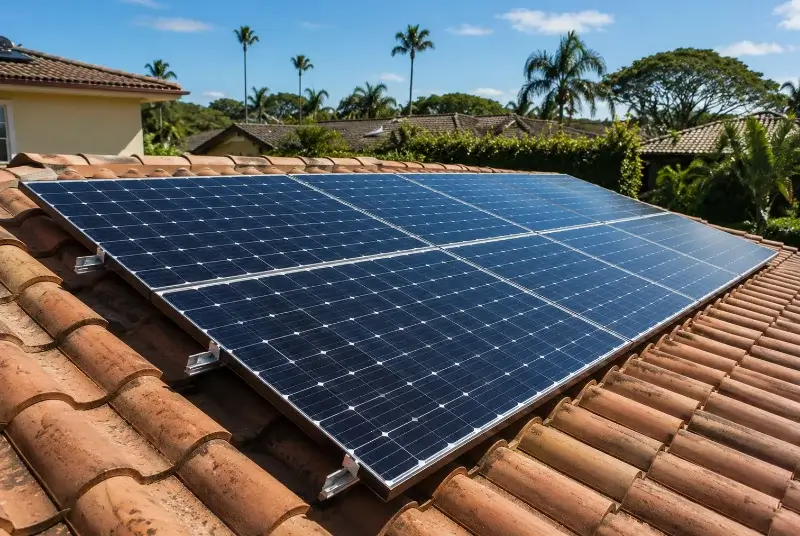 Installation de panneaux solaires aux Landes-Genusson